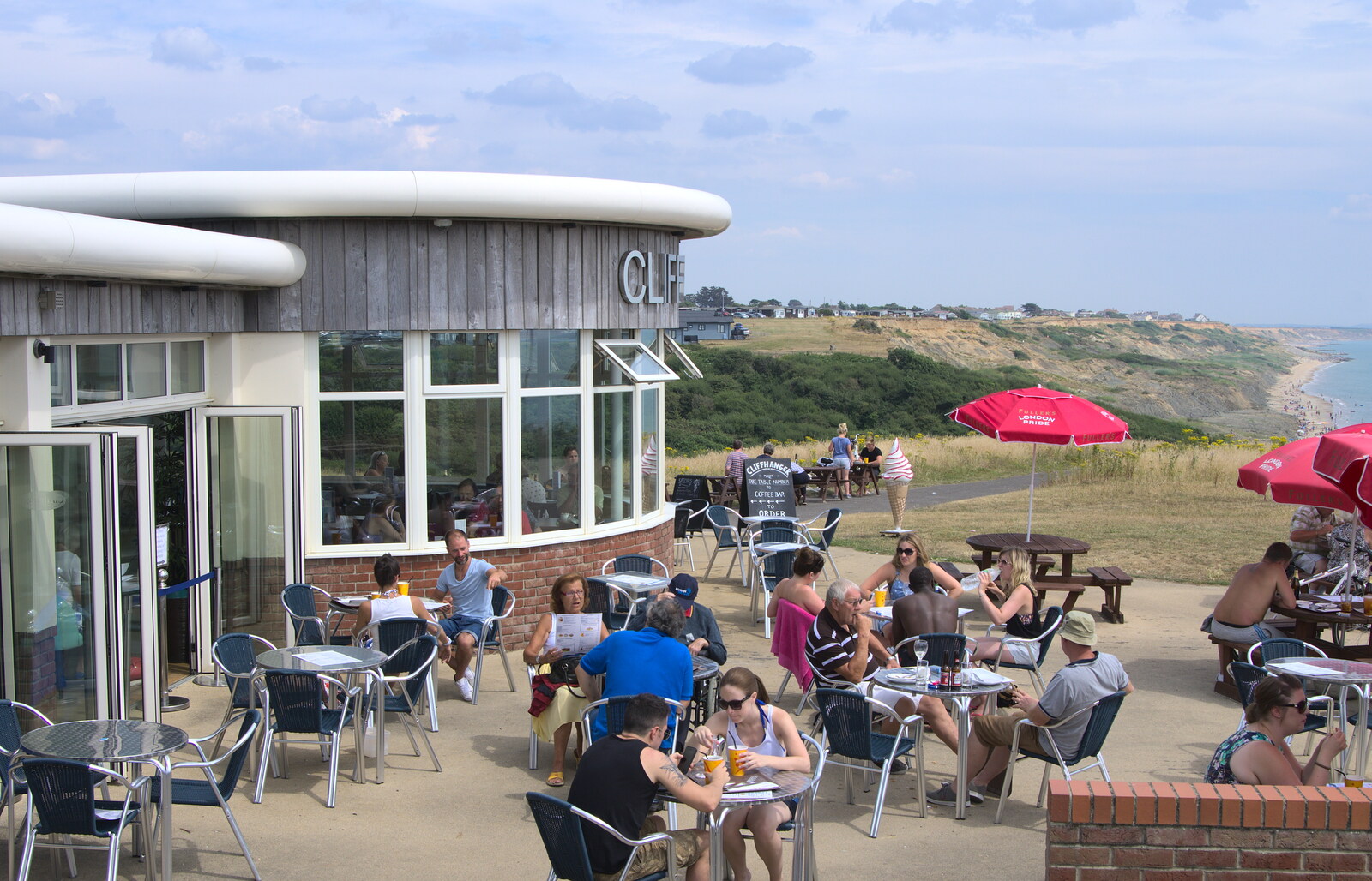 Cliffhanger Café from Bob and Bernice's 50th Wedding Anniversary, Hinton Admiral, Dorset - 25th July 2014