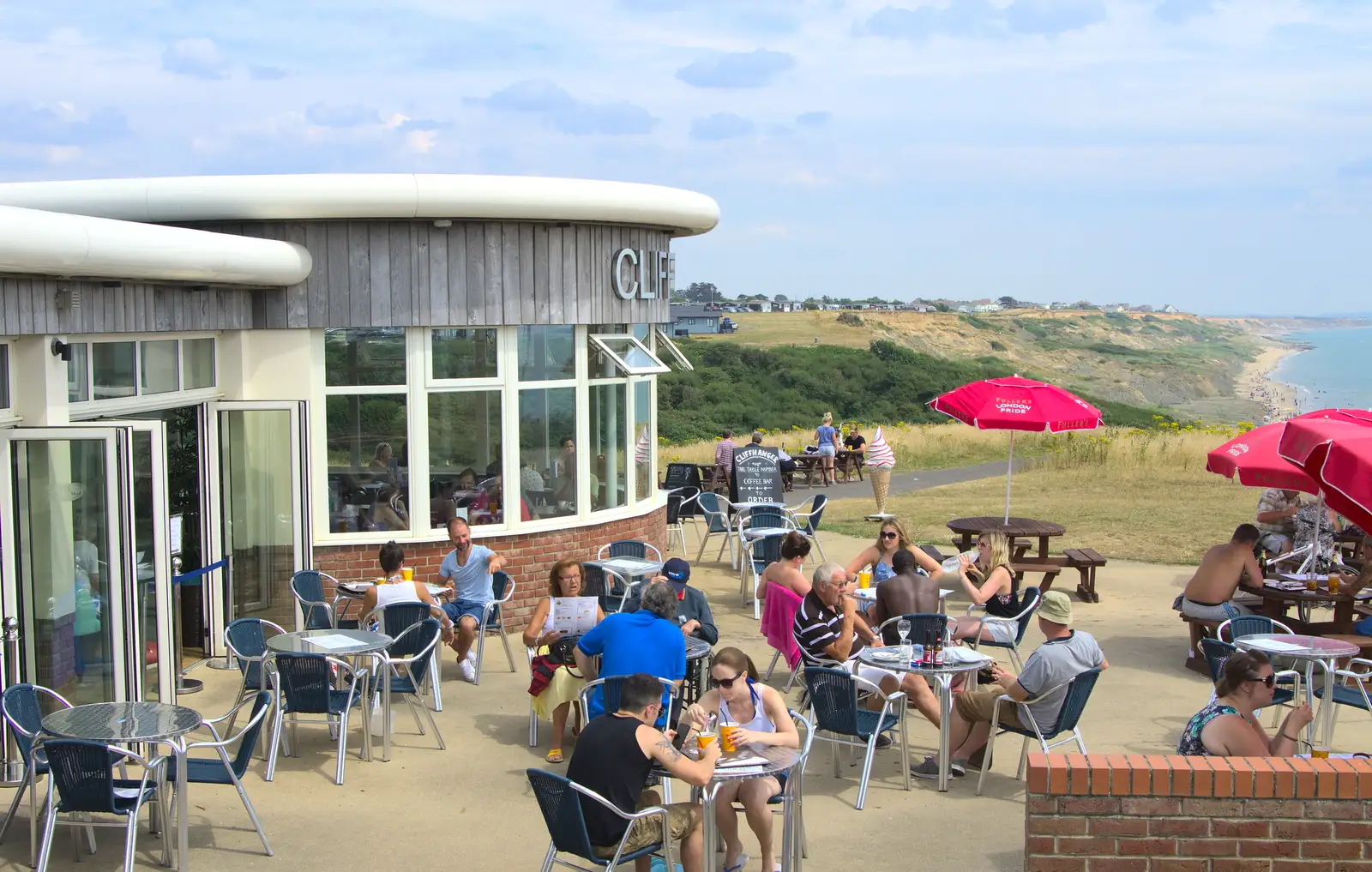 Cliffhanger Café, from Bob and Bernice's 50th Wedding Anniversary, Hinton Admiral, Dorset - 25th July 2014