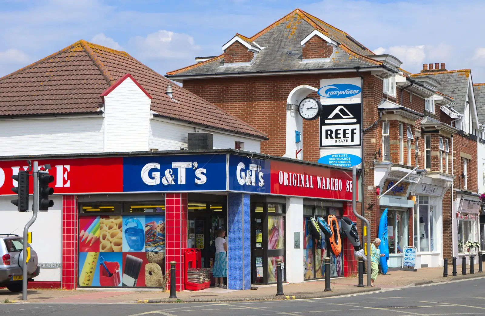 G&Ts Discount store in Highcliffe, from Bob and Bernice's 50th Wedding Anniversary, Hinton Admiral, Dorset - 25th July 2014