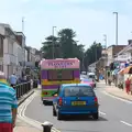 The 'Plonkers on Tour' bus on Lymington Road, Bob and Bernice's 50th Wedding Anniversary, Hinton Admiral, Dorset - 25th July 2014