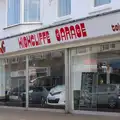 Highcliffe Garage and its out-of-the-70s sign, Bob and Bernice's 50th Wedding Anniversary, Hinton Admiral, Dorset - 25th July 2014