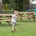 Fred runs around with Rowan, Bob and Bernice's 50th Wedding Anniversary, Hinton Admiral, Dorset - 25th July 2014