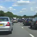 A return to a major theme of the trip: traffic jams, Bob and Bernice's 50th Wedding Anniversary, Hinton Admiral, Dorset - 25th July 2014