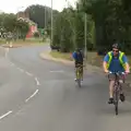 Phil and Paul head up towards Harleston, The BSCC at Harleston, and a Visit From Cambridge, Brome, Suffolk - 31st July 2014