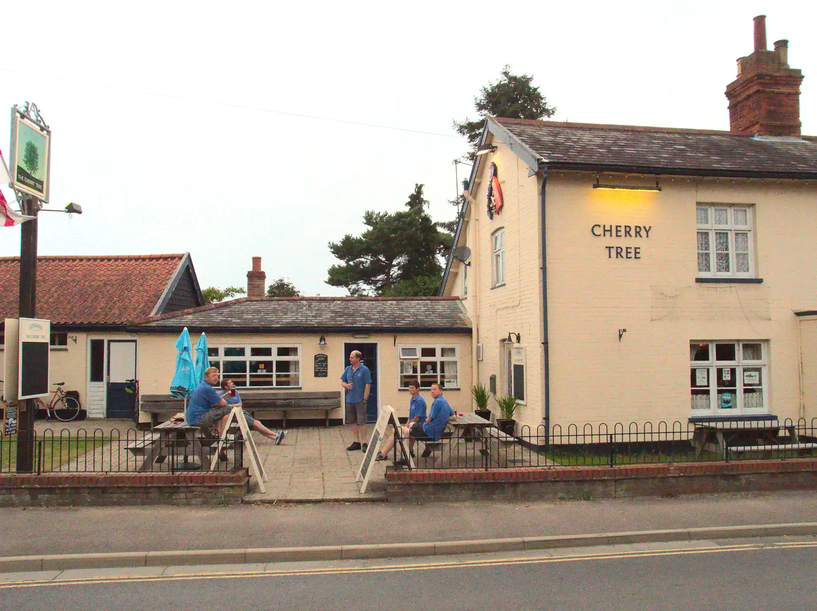 The Harleston Cherry Tree, from The BSCC at Harleston, and a Visit From Cambridge, Brome, Suffolk - 31st July 2014