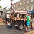 Andy gets more sausages out of the cool box, The BSCC at Harleston, and a Visit From Cambridge, Brome, Suffolk - 31st July 2014