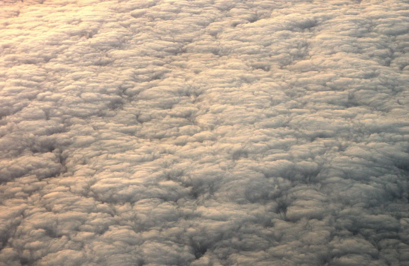 The cloud deck is far below, from Camping at Silver Strand, Wicklow, County Wicklow, Ireland - 7th August 2014