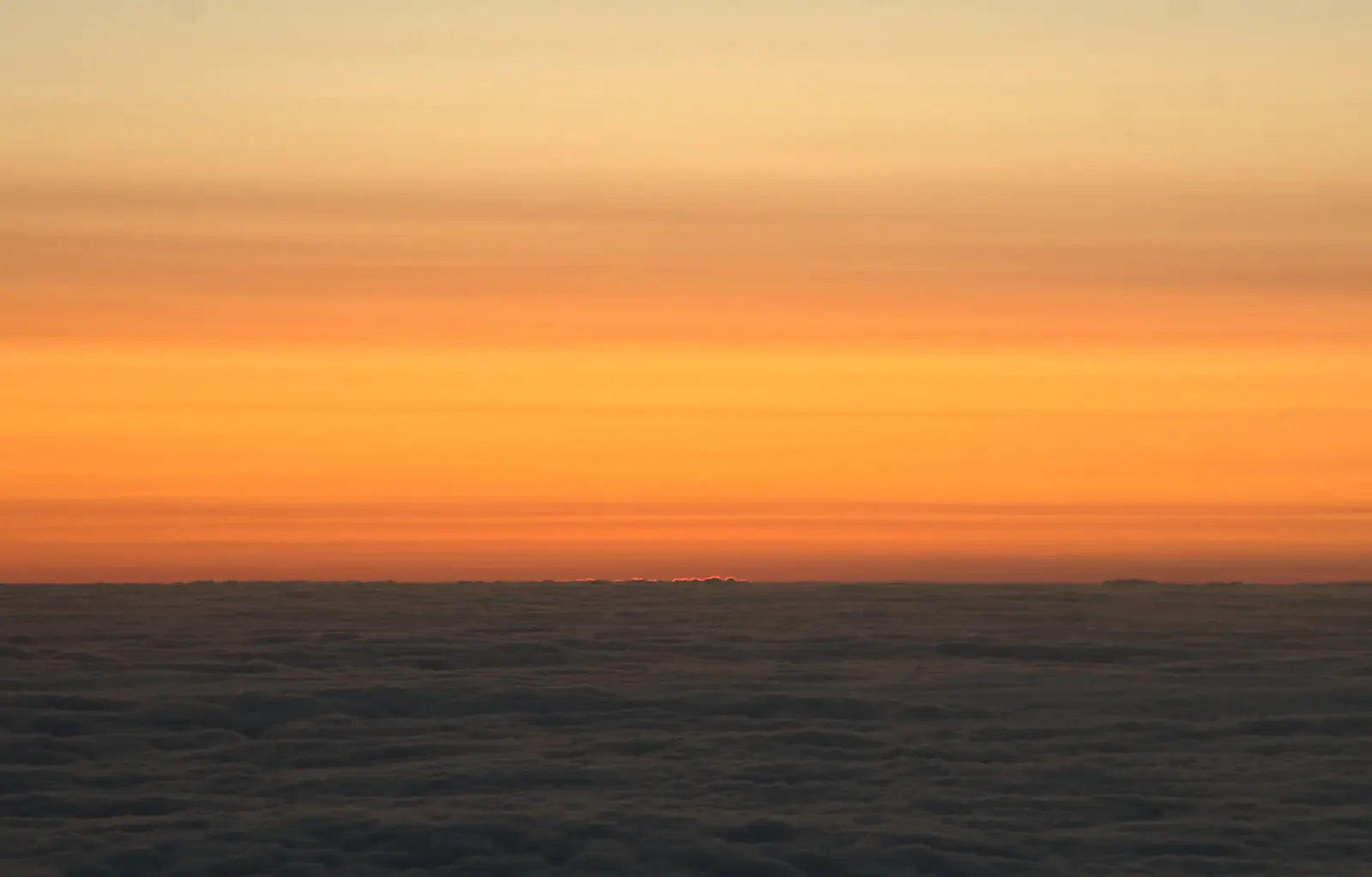 There's a line of sun on distant clouds, from Camping at Silver Strand, Wicklow, County Wicklow, Ireland - 7th August 2014