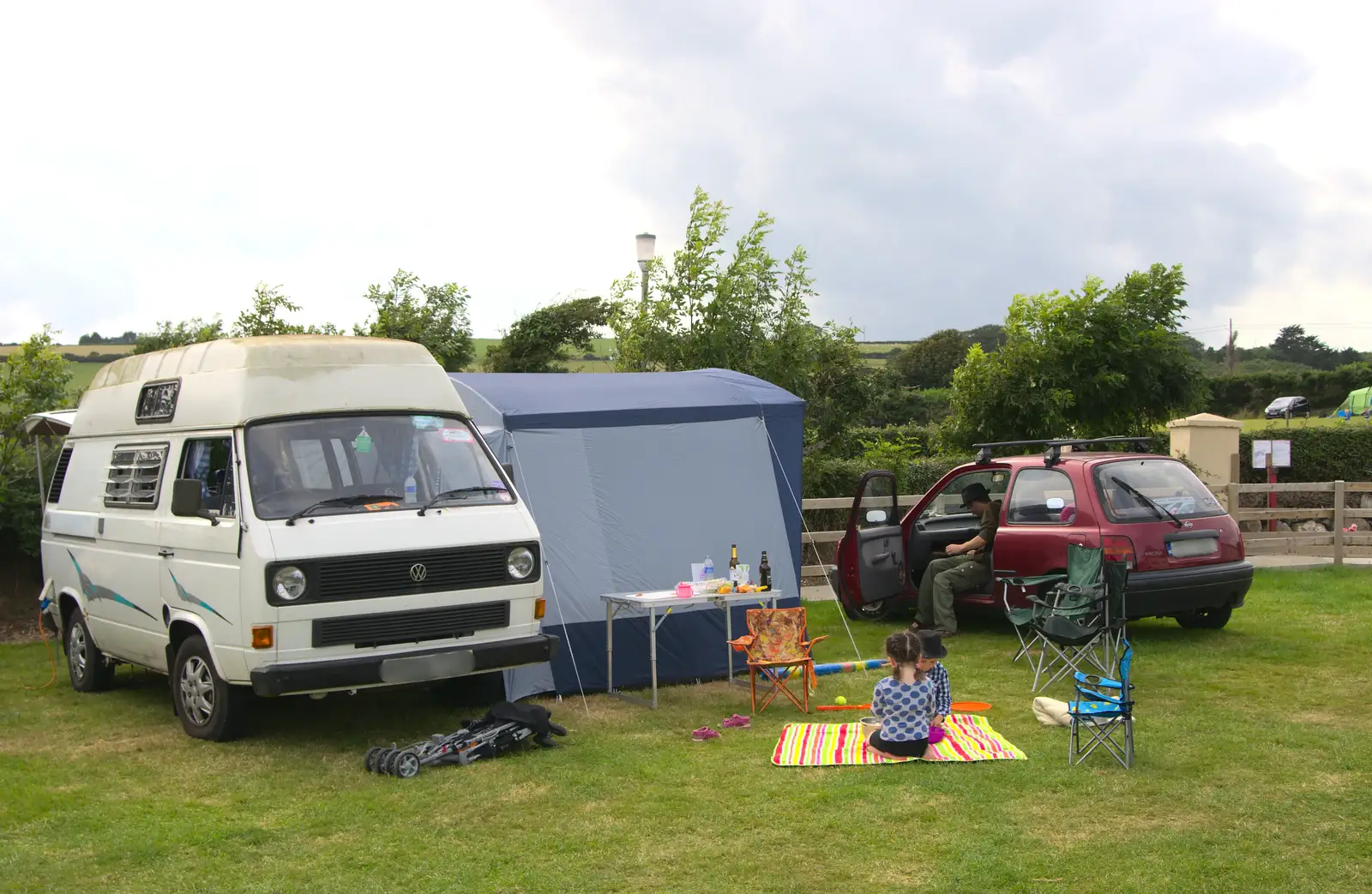 The Van and Philly's car, at Silver Strand, from Camping at Silver Strand, Wicklow, County Wicklow, Ireland - 7th August 2014