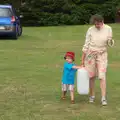 Harry helps to fetch some water, Camping at Silver Strand, Wicklow, County Wicklow, Ireland - 7th August 2014