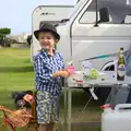 Fred and his hat, Camping at Silver Strand, Wicklow, County Wicklow, Ireland - 7th August 2014