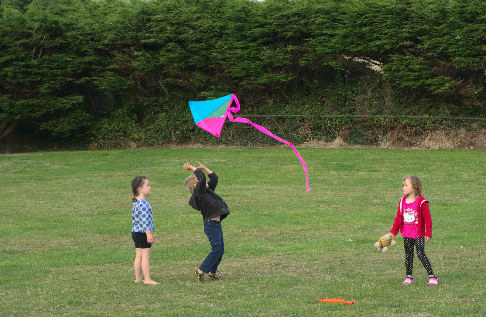 Time to fly a kite from Camping at Silver Strand, Wicklow, County Wicklow, Ireland - 7th August 2014
