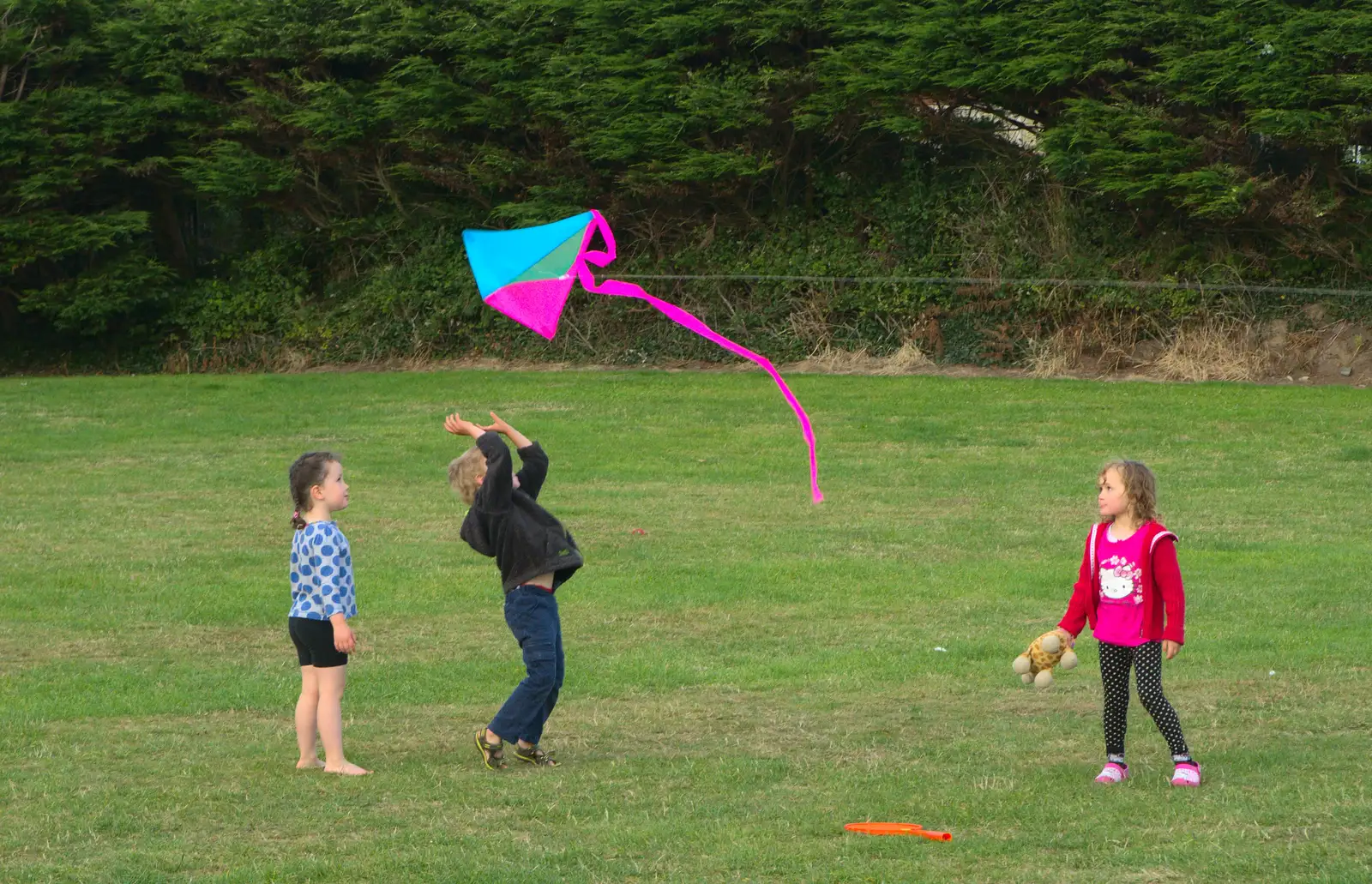 Time to fly a kite, from Camping at Silver Strand, Wicklow, County Wicklow, Ireland - 7th August 2014