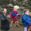 Harry gets bounced on the 'giants' see-saw, Camping at Silver Strand, Wicklow, County Wicklow, Ireland - 7th August 2014