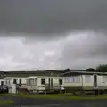 It's a bit dark over the static caravans, Camping at Silver Strand, Wicklow, County Wicklow, Ireland - 7th August 2014