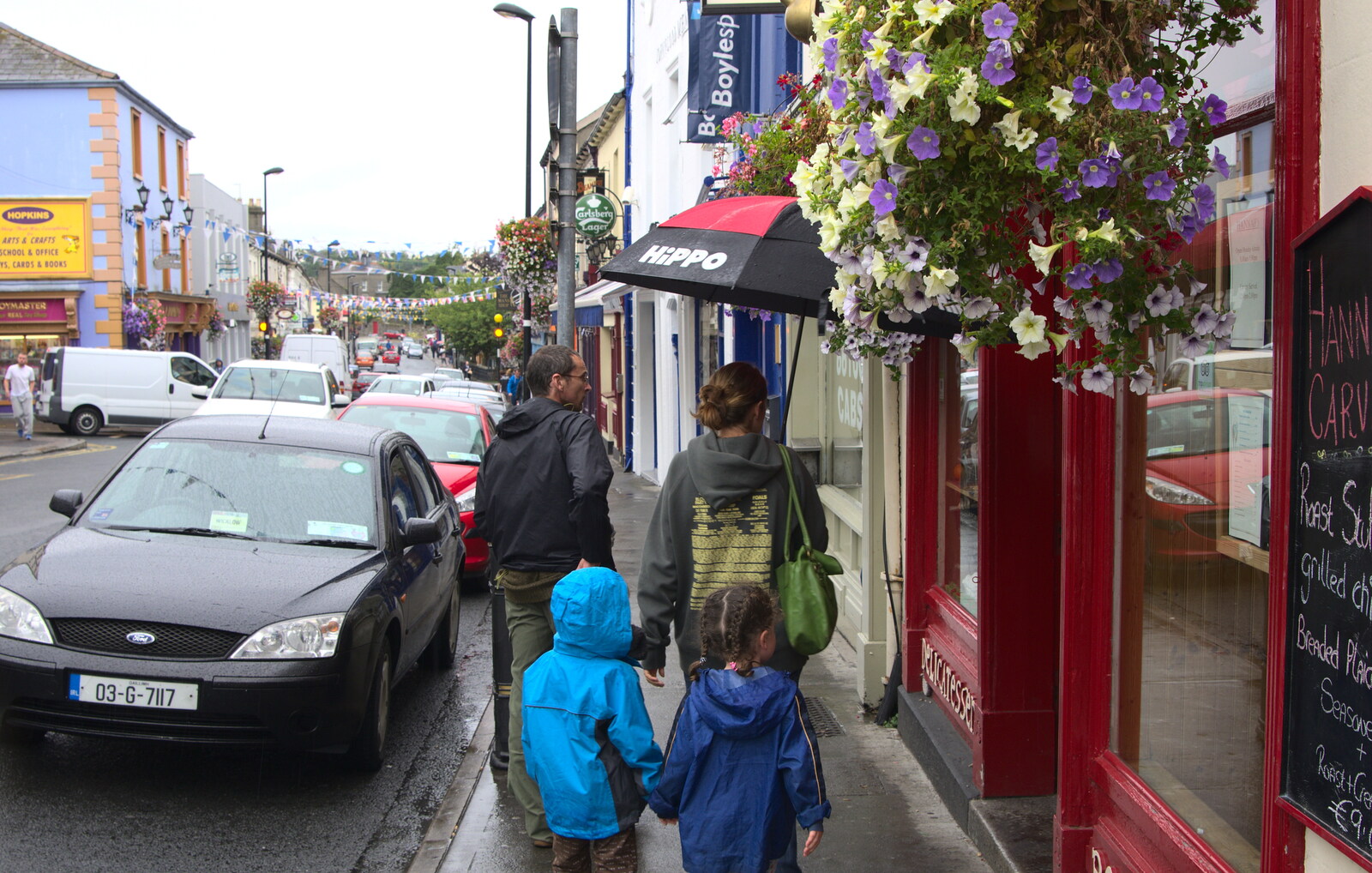 On Wicklow high street from Camping at Silver Strand, Wicklow, County Wicklow, Ireland - 7th August 2014