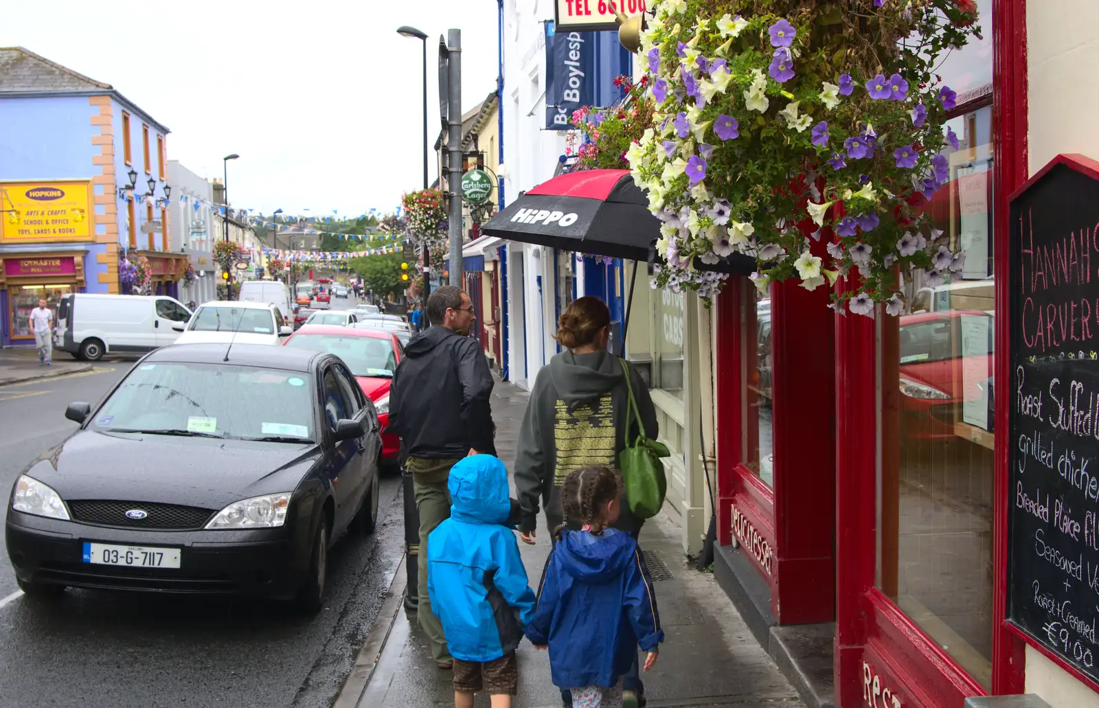 On Wicklow high street, from Camping at Silver Strand, Wicklow, County Wicklow, Ireland - 7th August 2014