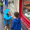 Fred tells Fern off for something, Camping at Silver Strand, Wicklow, County Wicklow, Ireland - 7th August 2014