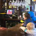 Harry, Fern and Fred at the bar, Camping at Silver Strand, Wicklow, County Wicklow, Ireland - 7th August 2014