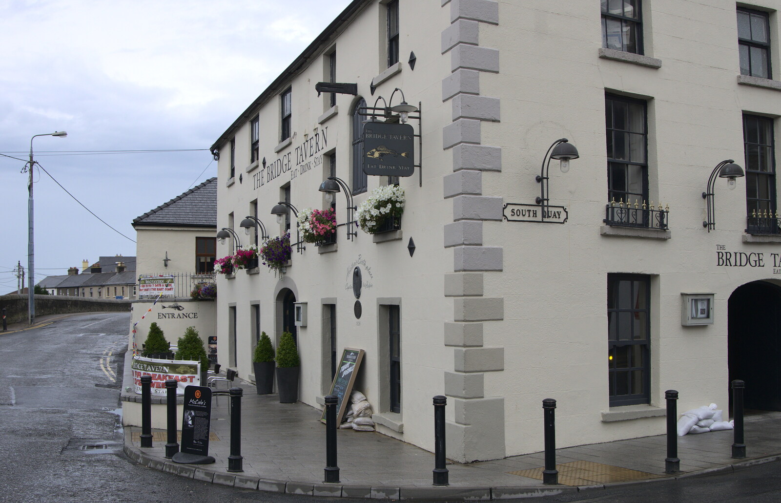 The Bridge Tavern on South Quay from Camping at Silver Strand, Wicklow, County Wicklow, Ireland - 7th August 2014