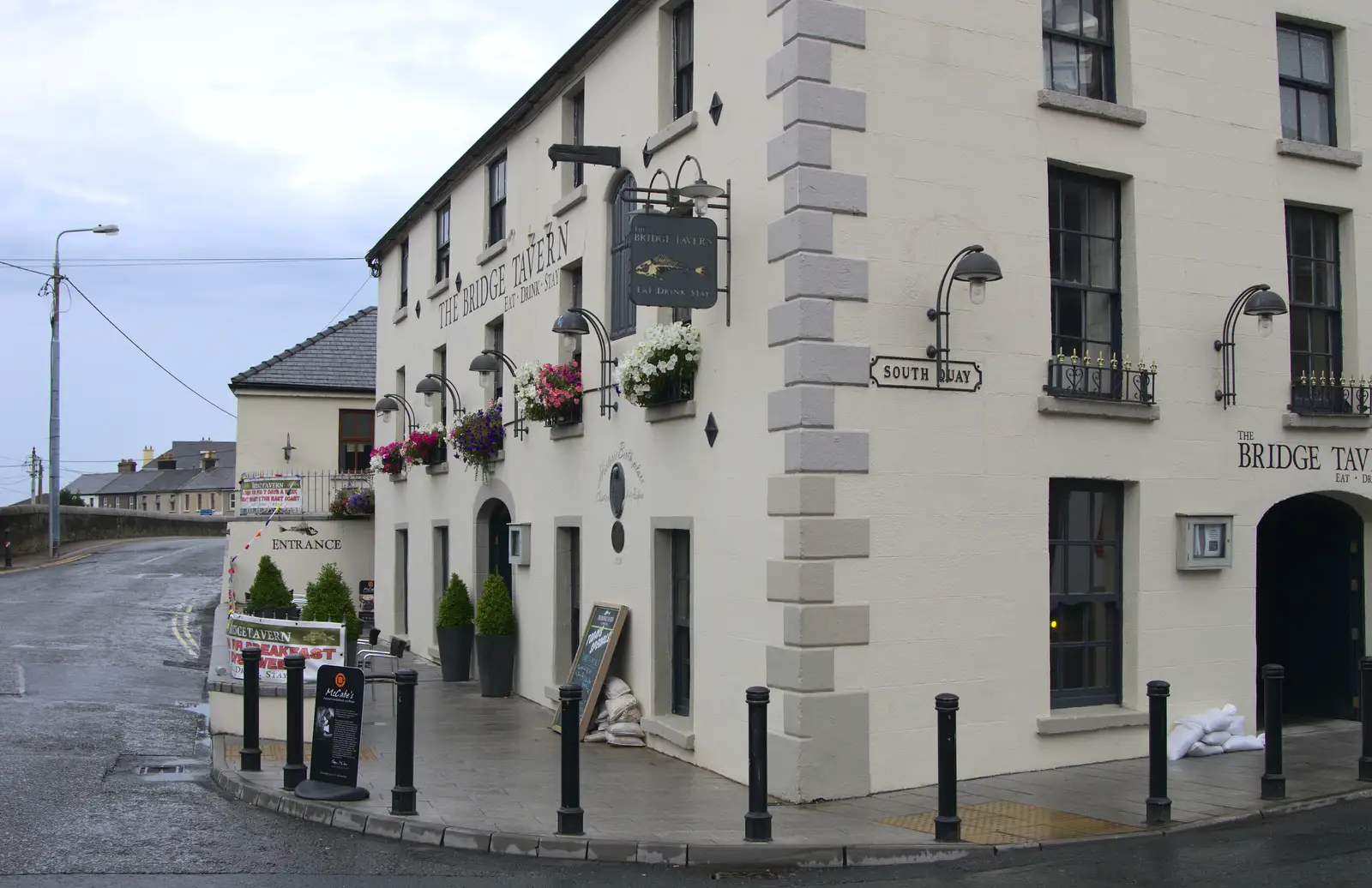 The Bridge Tavern on South Quay, from Camping at Silver Strand, Wicklow, County Wicklow, Ireland - 7th August 2014