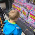 Fred looks longingly at sweets, Camping at Silver Strand, Wicklow, County Wicklow, Ireland - 7th August 2014