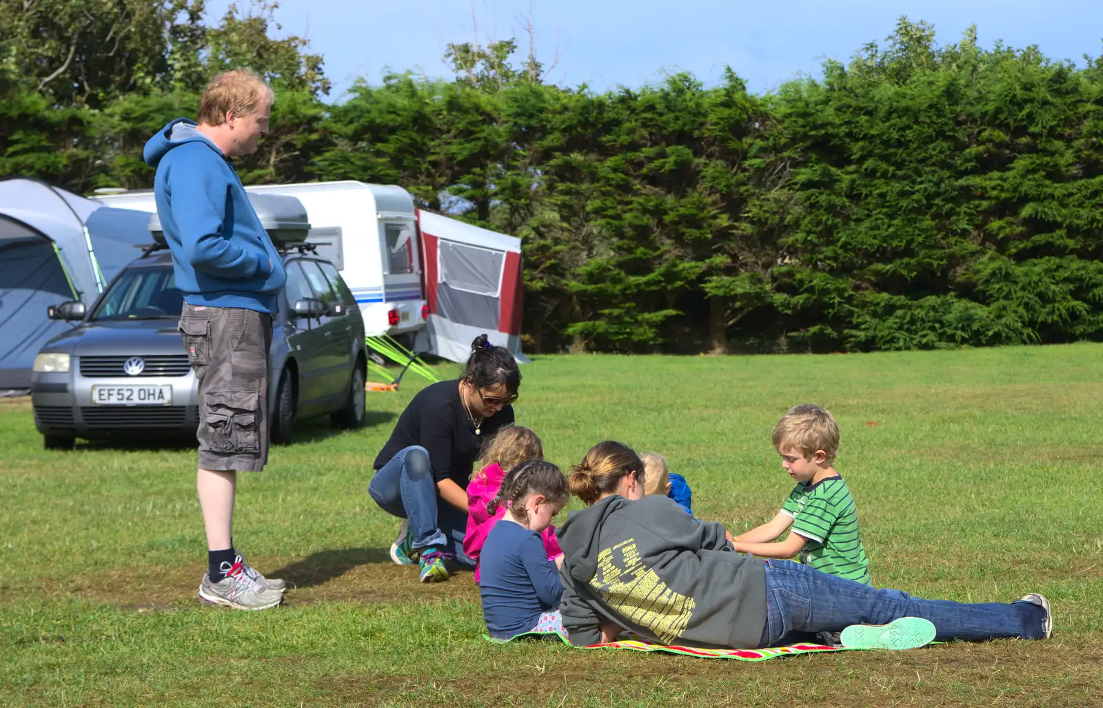 Later on, the weather has improved somewhat, from Camping at Silver Strand, Wicklow, County Wicklow, Ireland - 7th August 2014