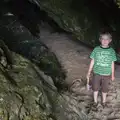 Fred in the cave, Camping at Silver Strand, Wicklow, County Wicklow, Ireland - 7th August 2014