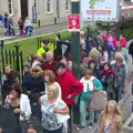 There's a big crowd outside the Horse Show, A Night Out in Dublin, County Dublin, Ireland - 9th August 2014