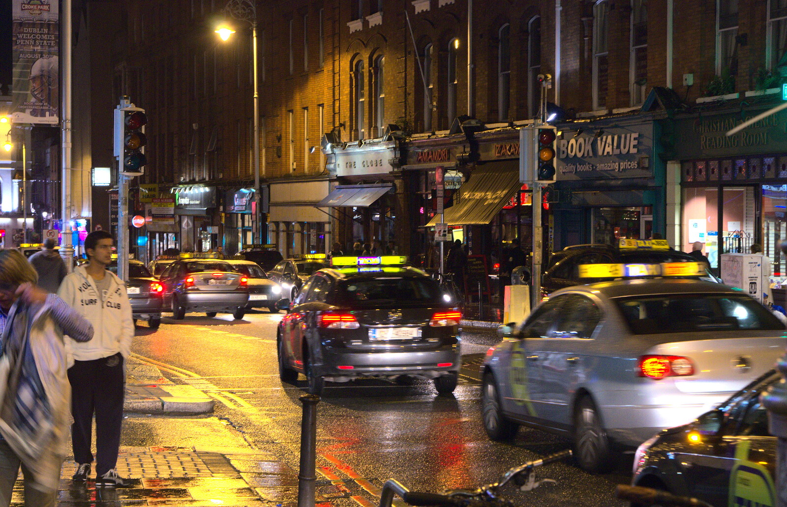 A Dublin street from A Night Out in Dublin, County Dublin, Ireland - 9th August 2014