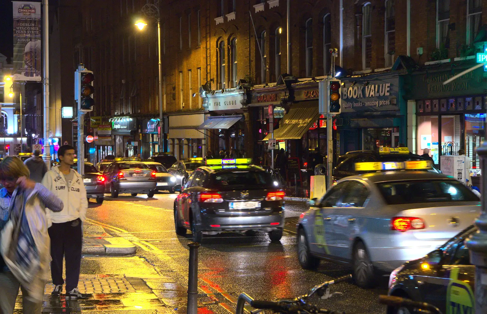 A Dublin street, from A Night Out in Dublin, County Dublin, Ireland - 9th August 2014