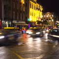 Traffic moves across a junction, A Night Out in Dublin, County Dublin, Ireland - 9th August 2014