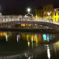 The Halfpenny Bridge and the Liffey, A Night Out in Dublin, County Dublin, Ireland - 9th August 2014