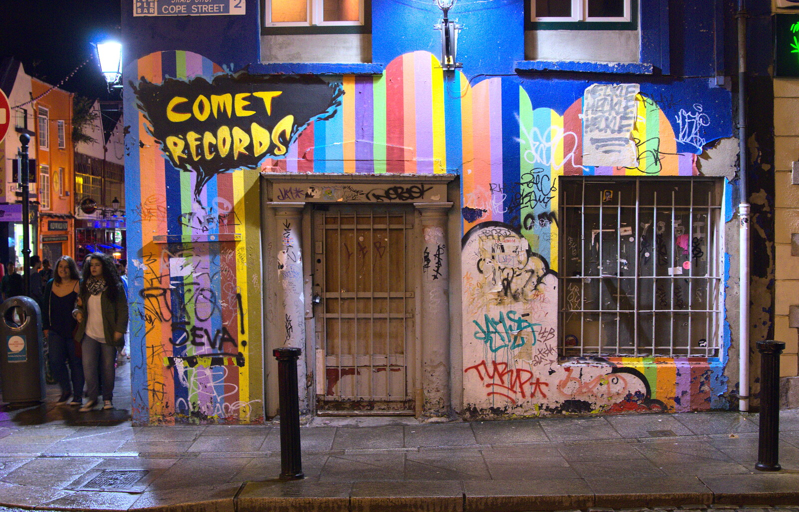 Comet Records on Cope Street from A Night Out in Dublin, County Dublin, Ireland - 9th August 2014