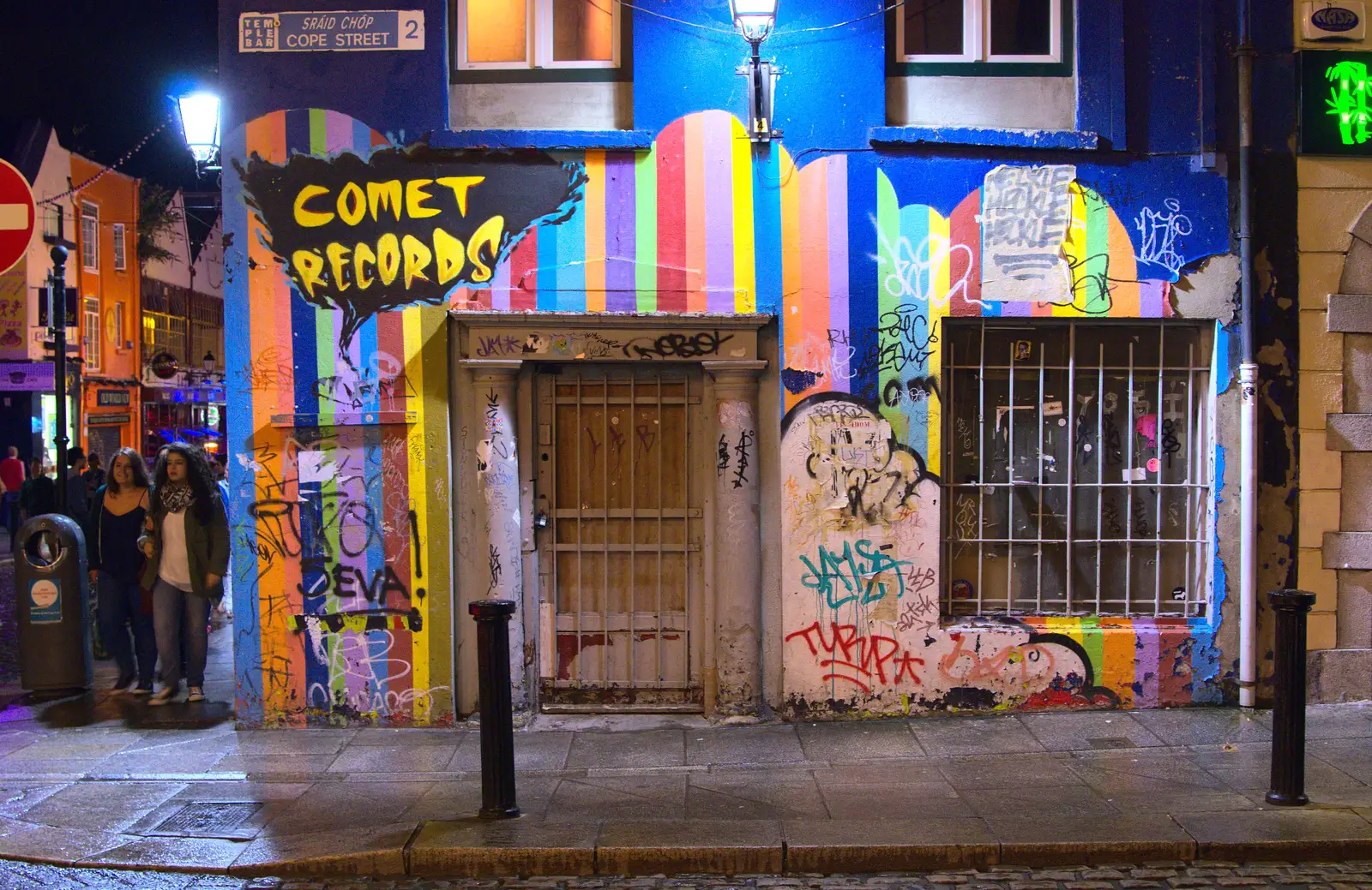 Comet Records on Cope Street, from A Night Out in Dublin, County Dublin, Ireland - 9th August 2014