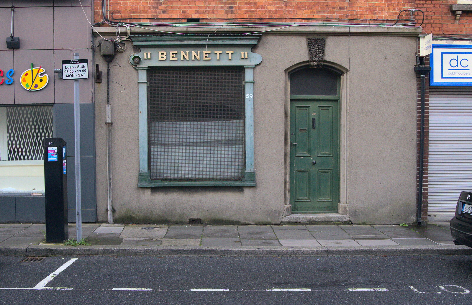 The derelict 'Bennett' in Blackrock from A Night Out in Dublin, County Dublin, Ireland - 9th August 2014