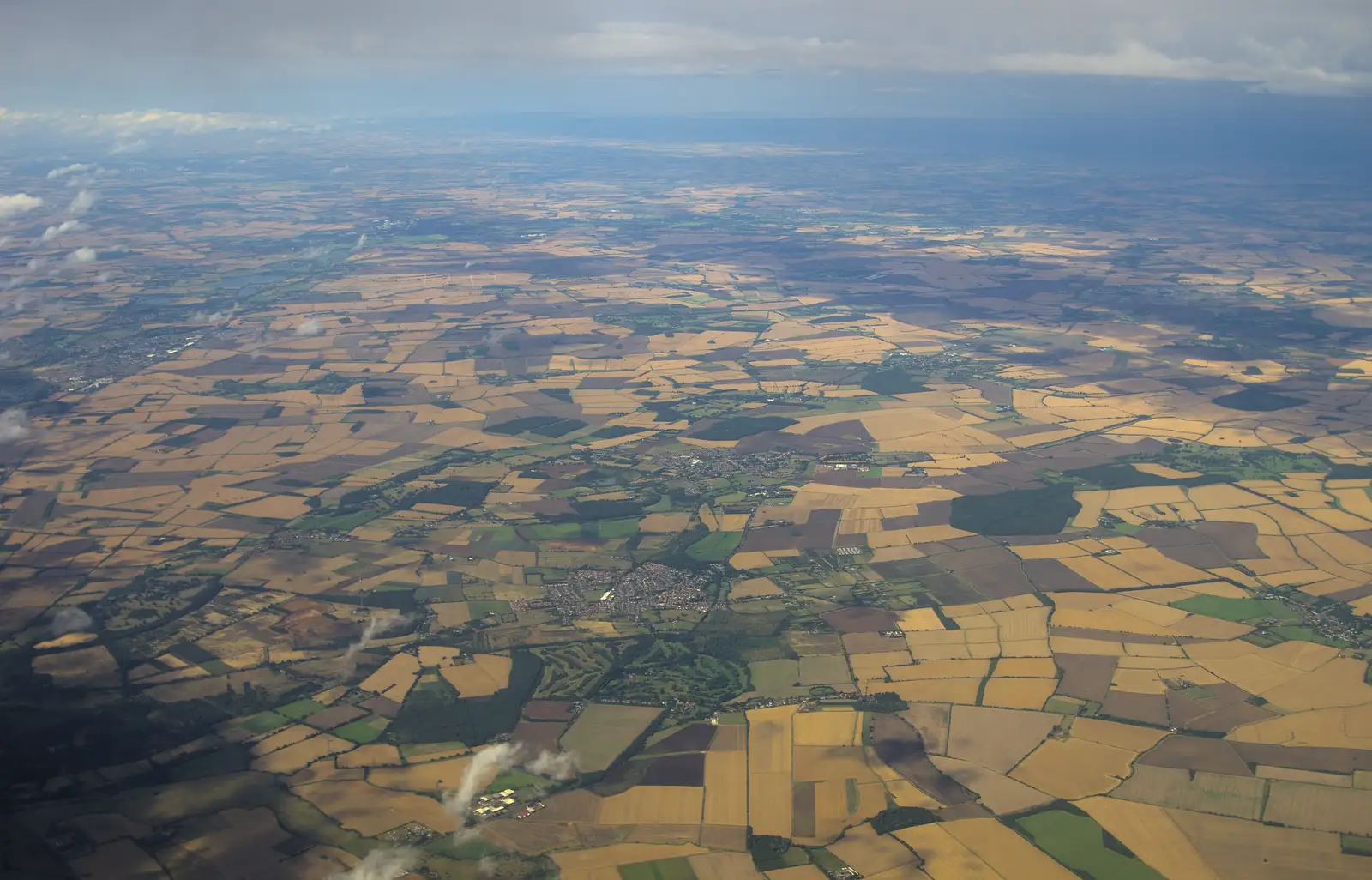 The fields of Essex, from A Night Out in Dublin, County Dublin, Ireland - 9th August 2014