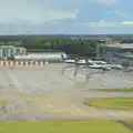 Ruinair 737s parked at Stansted airport, A Night Out in Dublin, County Dublin, Ireland - 9th August 2014