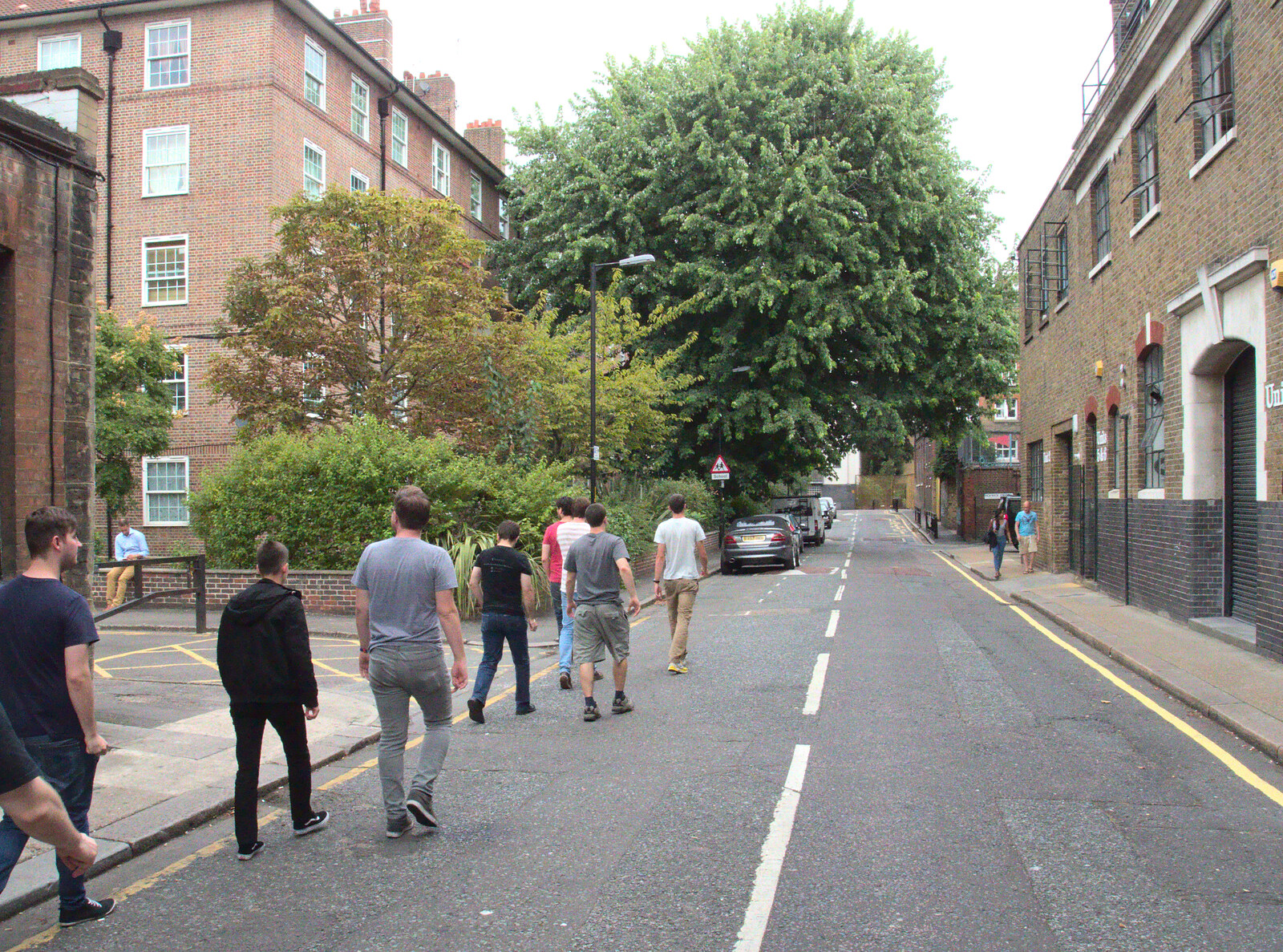 Walking back on Toulmin Street from Train Fails, and Pizza Pub, Manningtree and Southwark - 12th August 2014