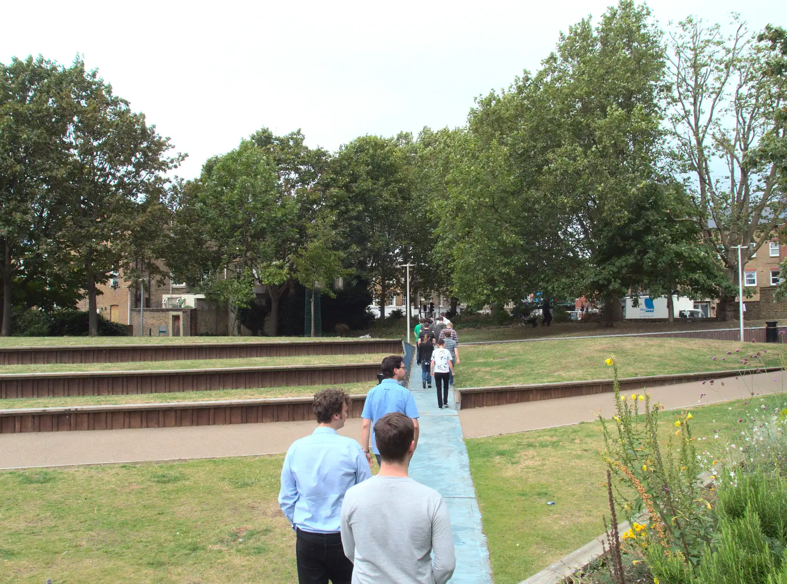 In Mint Street Park, on another trip back, from Train Fails, and Pizza Pub, Manningtree and Southwark - 12th August 2014