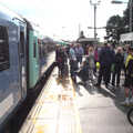 The train is terminated at Manningtree, Train Fails, and Pizza Pub, Manningtree and Southwark - 12th August 2014
