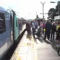 The train is terminated at Manningtree, Train Fails, and Pizza Pub, Manningtree and Southwark - 12th August 2014