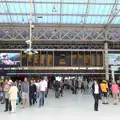 Charing Cross station's departures board, SwiftKey Innovation Day, and Pizza Pub, Westminster and Southwark - 14th August 2014