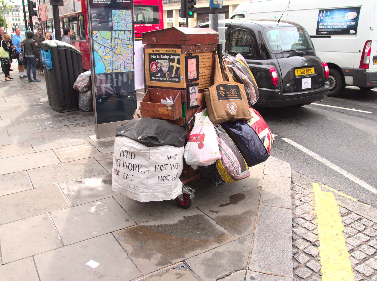 A mobile pulpit and life in bags from SwiftKey Innovation Day, and Pizza Pub, Westminster and Southwark - 14th August 2014