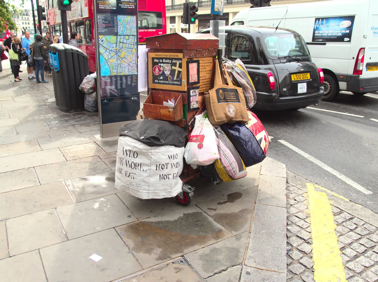 A mobile pulpit and life in bags, from SwiftKey Innovation Day, and Pizza Pub, Westminster and Southwark - 14th August 2014