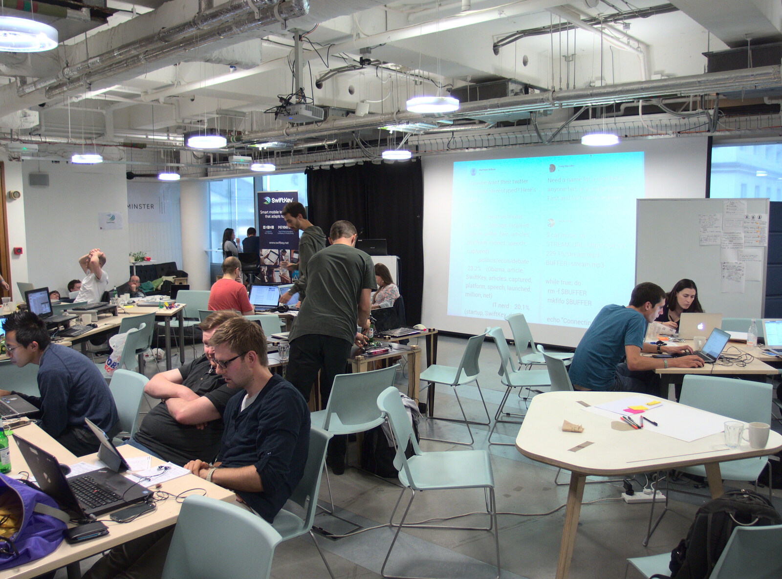 A SwiftKey hack-fest from SwiftKey Innovation Day, and Pizza Pub, Westminster and Southwark - 14th August 2014