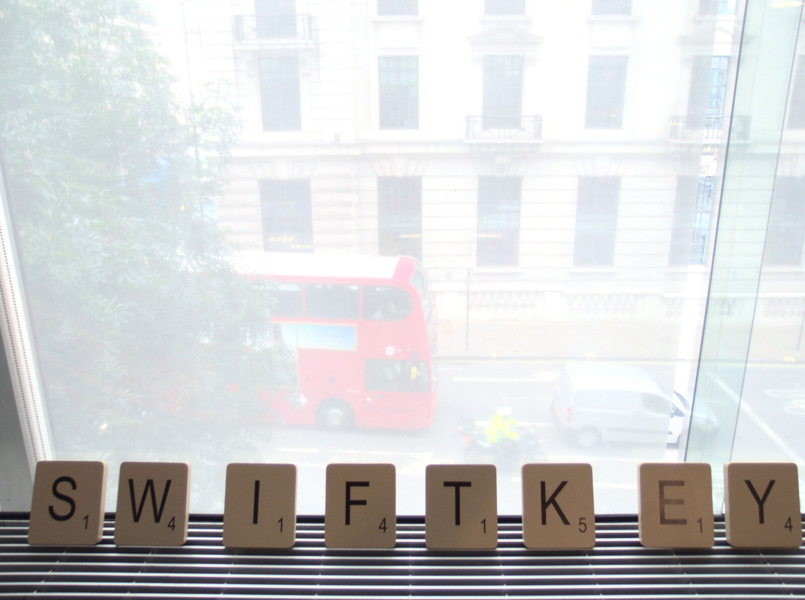 SwiftKey in scrabble form from SwiftKey Innovation Day, and Pizza Pub, Westminster and Southwark - 14th August 2014