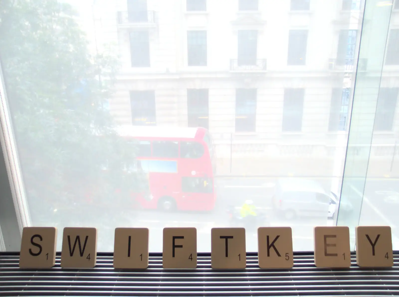 SwiftKey in scrabble form, from SwiftKey Innovation Day, and Pizza Pub, Westminster and Southwark - 14th August 2014