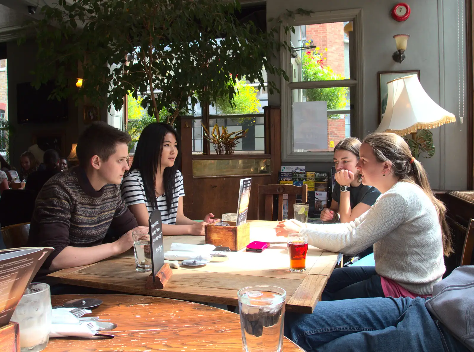 Back in the Libertine - pizza pub, from SwiftKey Innovation Day, and Pizza Pub, Westminster and Southwark - 14th August 2014