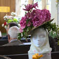 A fancy flower hat in St. Mary the Virgin, The Oaksmere, and the Gislingham Flower Festival, Suffolk - 24th August 2014